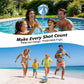Uladis Size 6 Pool Basketball (2 Pack) - Lightweight Floating Basketball for Pool Games, Durable Anti-Slip Design, Perfect for Kids & Beginner
