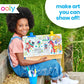 Ooly Colortopia Color by Number Paint Marker Kit - 2 Illustrated Boards, 6 Double-Ended Water-Based Paint Markers, 2 Removable Display Stands