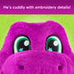 Fisher-Price Barney’s World Toddler Toys, Barney Tall Plush, 10.5 -inch Figure with Sounds, Soft Texture for Play, Kids Ages 2+ Years