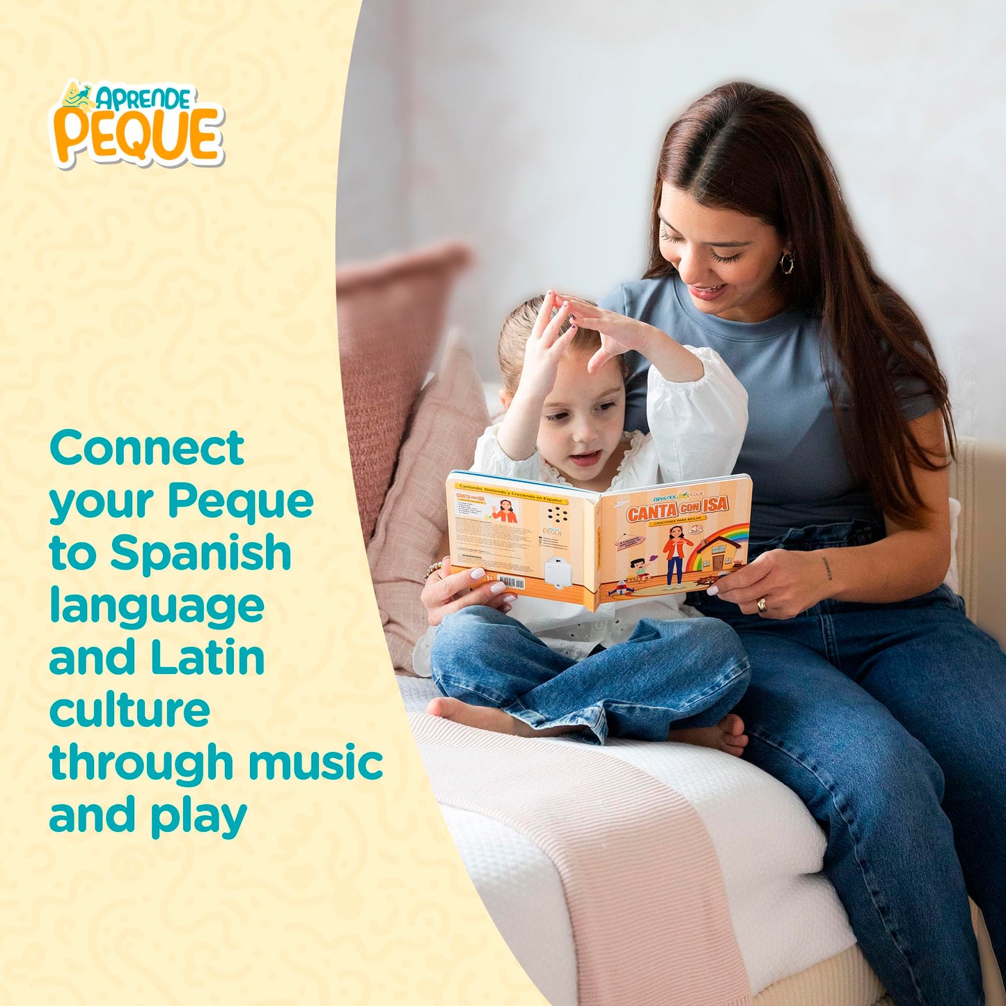 Aprende Peque Musical Counting Book for Toddlers 1-4 | Canta con Isa: Aprende Los Números | Interactive Spanish Sound Book for Kids | 6 Songs