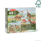 Melissa & Doug Dinosaurs Floor Puzzle - 48 Pieces (2 Feet x 3 Feet Assembled) - FSC Certified