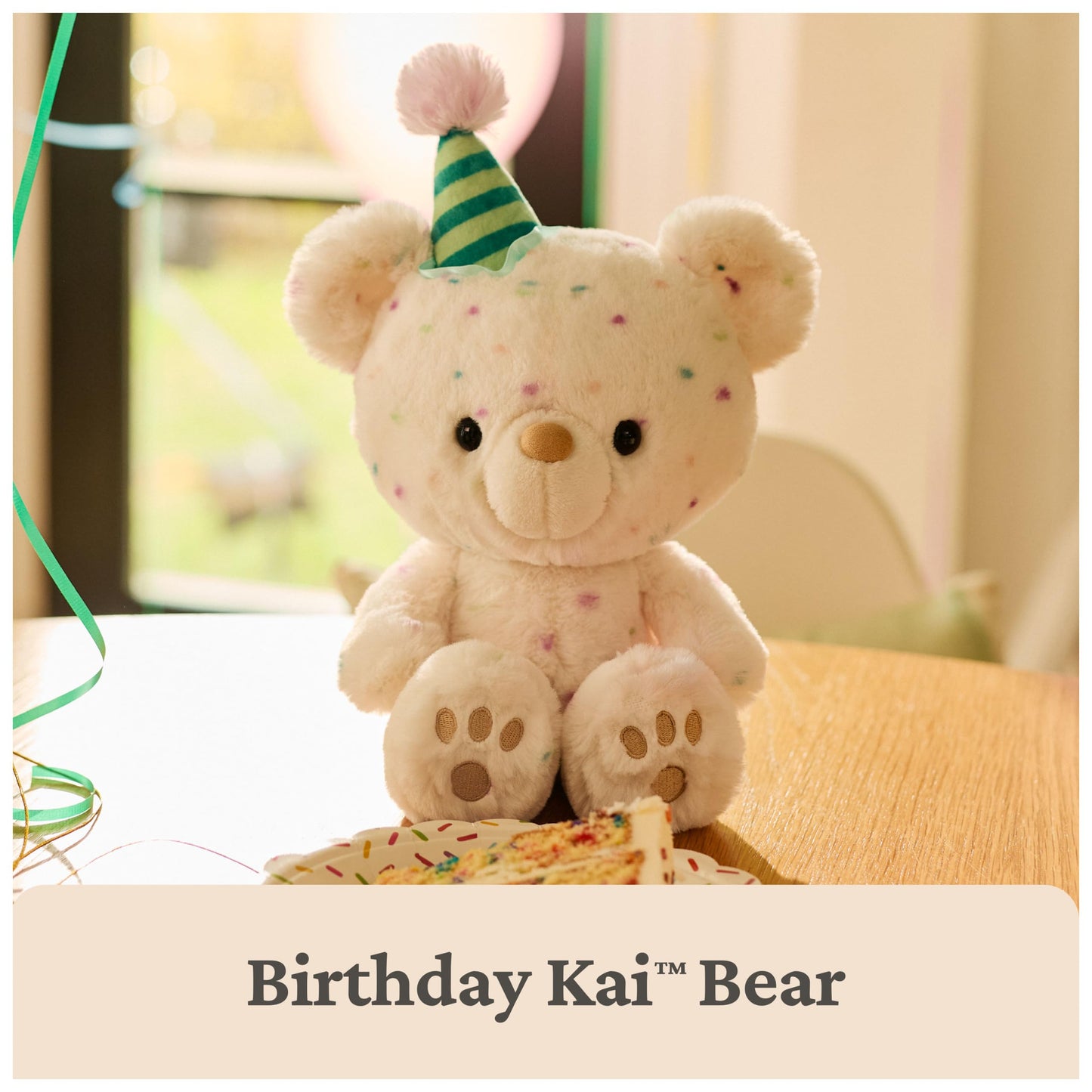 GUND Birthday Kai 10-Inch Teddy Bear Stuffed Animal with Birthday Hat