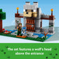 LEGO Minecraft The Wolf Stronghold Fortress Playset, Video Game Toy for Boys and Girls, Action Packed Castle Building Set with Minifigures, Minecraft