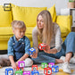 Set of 8 Dry Erase Dice 2x2 inches Multipurpose Colorful Write On Wipe Off Dry Erase Blocks Blank Dice to Draw Letters Numbers and Much More