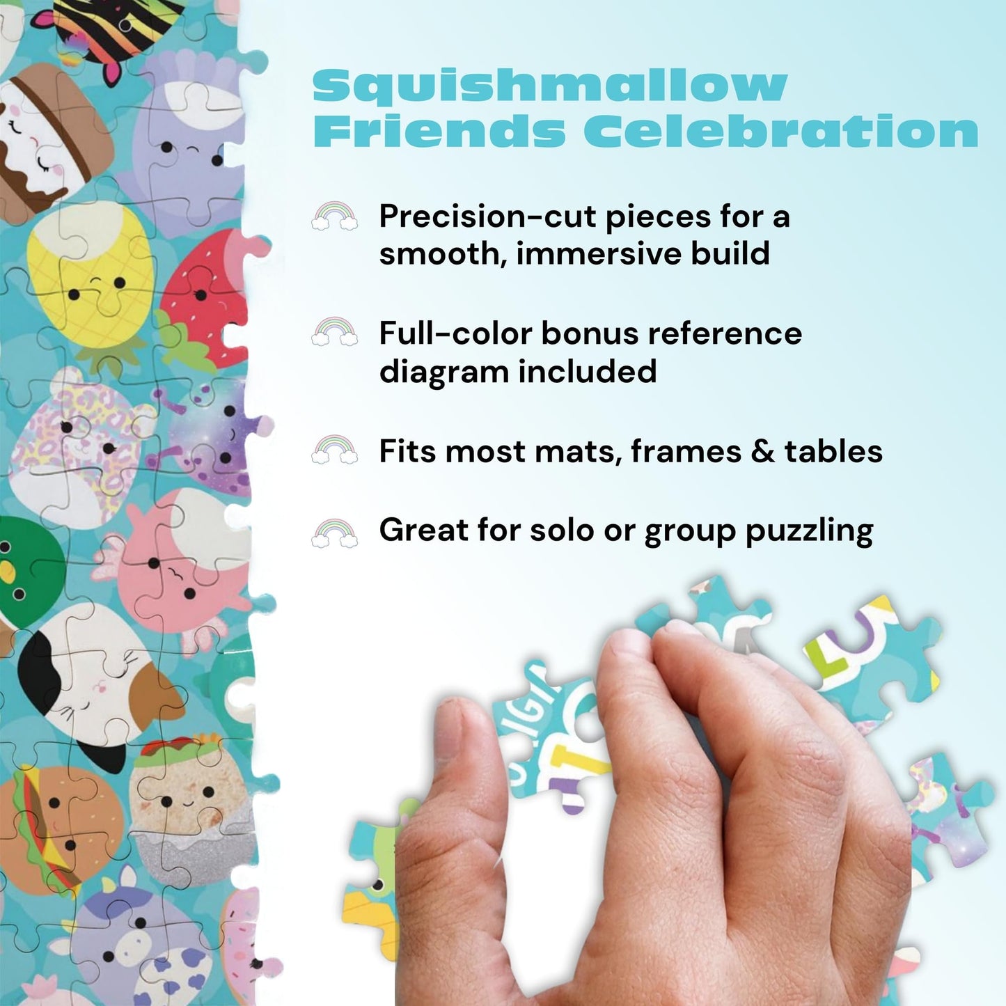 Buffalo Games - Squishmallow Friends - 300 Large Piece Puzzle for Adults