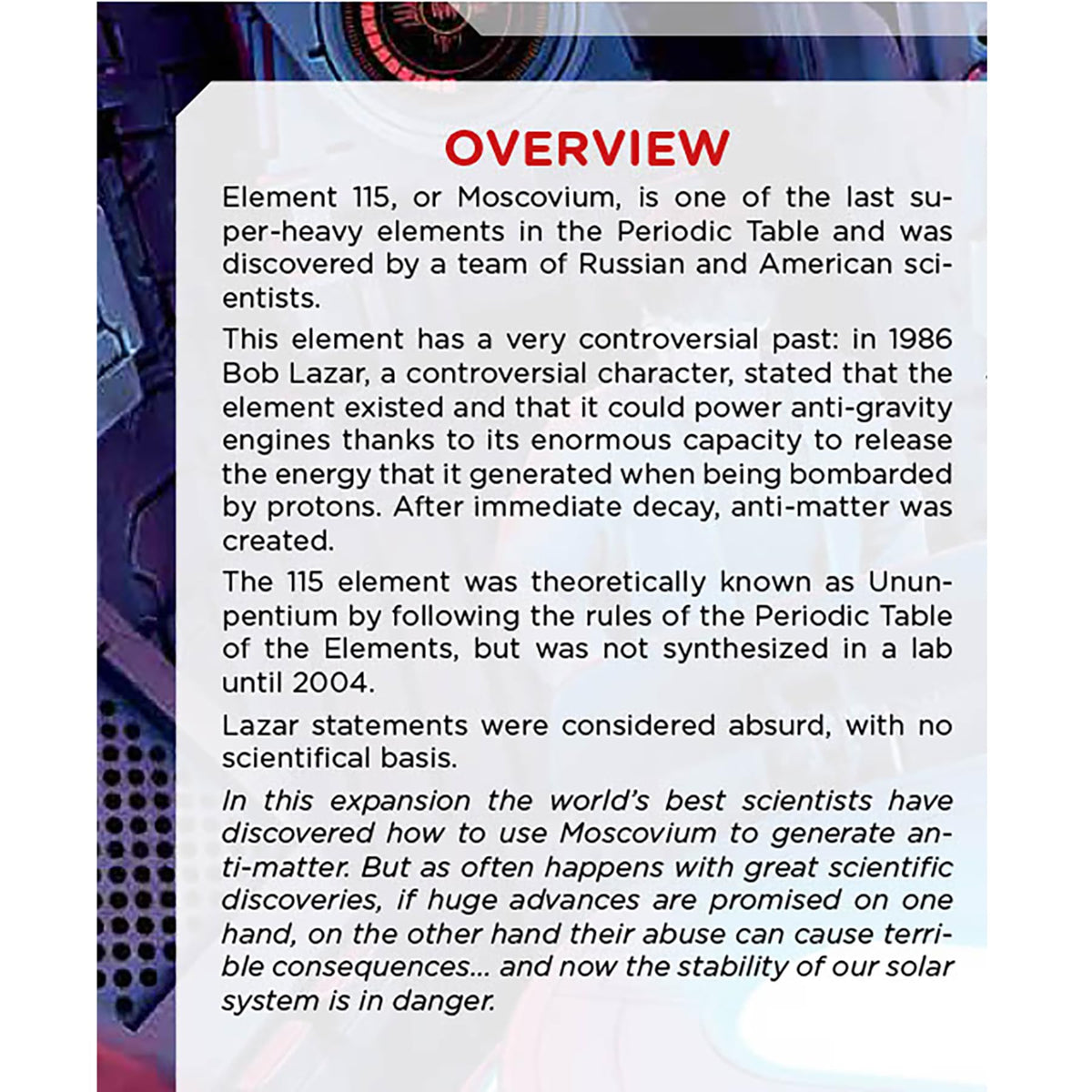 Pendragon Studios: Starship Interstellar: Anti Matter - Expansion - Strategy Board Game, Ages 14+, 1-4 Players, 150 Min
