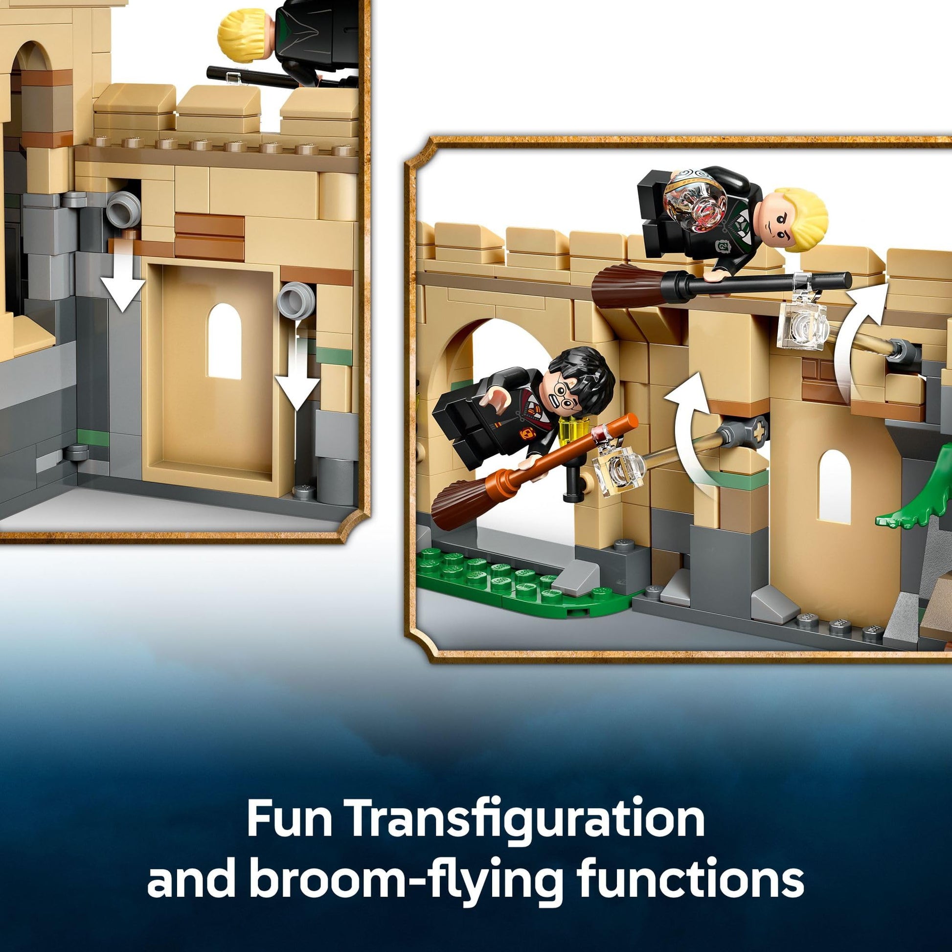 LEGO Harry Potter Hogwarts Castle: Flying Lessons Building Toy - Kids Wizard Toy for Boys and Girls, Harry Potter Fans, Ages 9+ - Gift Idea