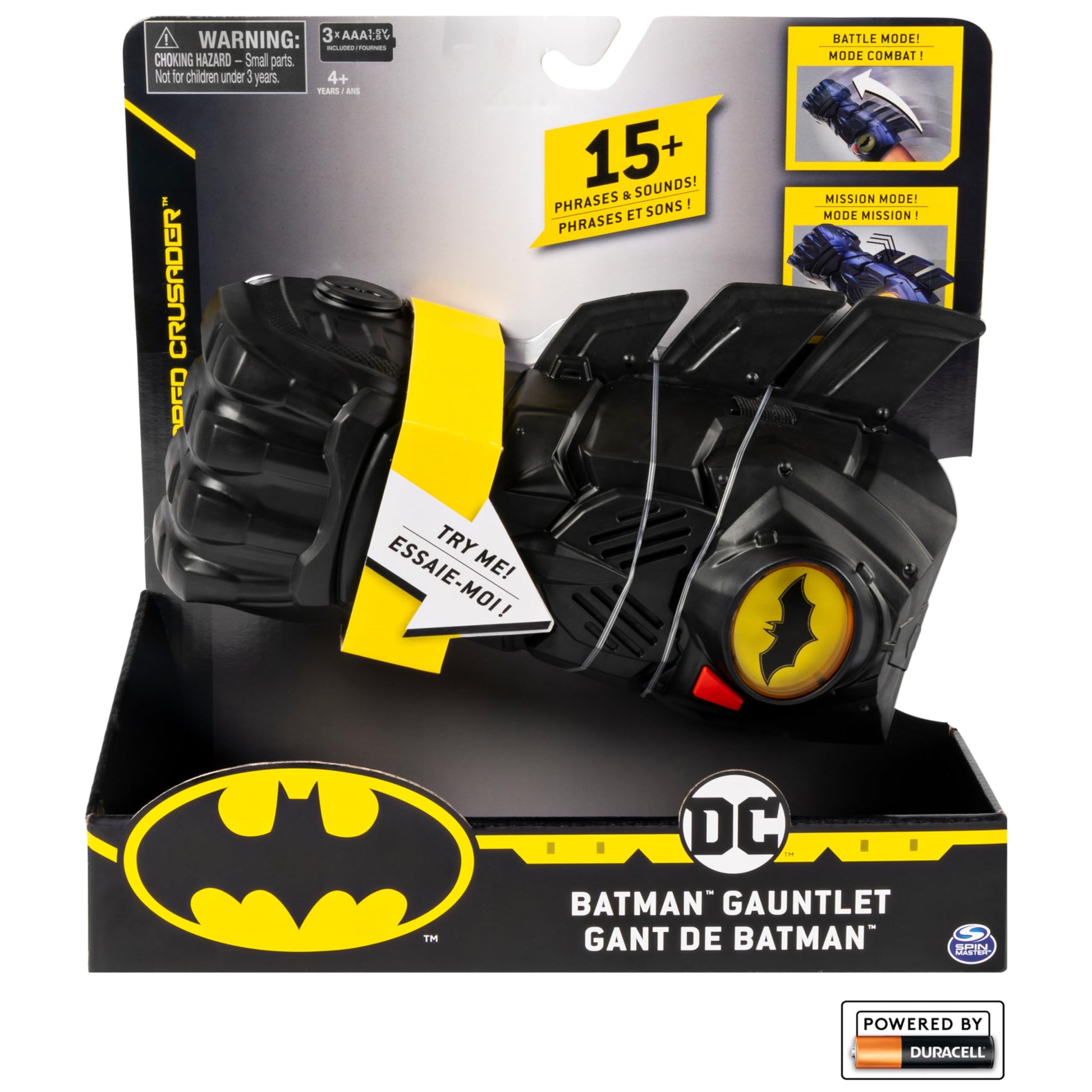 DC Comics Batman Interactive Gauntlet with Over 15 Phrases and Sounds, for Kids Aged 4 and Up