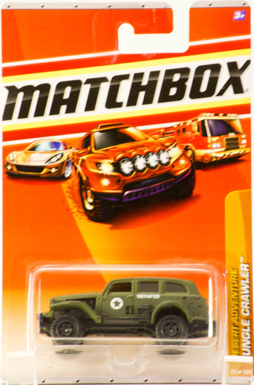 Matchbox 2009 - Mattel Desert Adventure - Jungle Crawler - #78 of 100 / 4 of 14 - Army Green - Collector Perfect - New - Out of Production