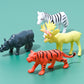 Mini Animals Jungle Party Pack - Plastic Wild Mini Educational Animal Kids Small Toys - Fun Gift Figures Party Favor Supplies - 100 Piece Bulk Set
