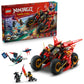 LEGO NINJAGO Ninja Combat Vehicle - 3 in 1 Building Toy - Dragons Rising Play Set for Boys & Girls, Ages 8+ - Model Building Kit for Kids W/6 Ninja