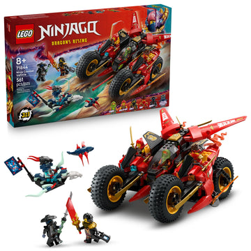 LEGO NINJAGO Ninja Combat Vehicle - 3 in 1 Building Toy - Dragons Rising Play Set for Boys & Girls, Ages 8+ - Model Building Kit for Kids W/6 Ninja