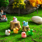 150 Pieces Mini Resin Duck Miniature Figures Micro Fairy Garden Landscape Aquarium Dollhouse Ornament Potted Plants Decoration DIY Slime Charms