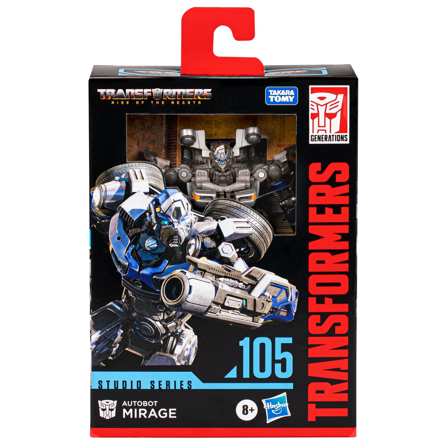 Transformers Toys Studio Series Deluxe Rise of the Beasts 105 Autobot Mirage Toy, 4.5-Inch, Action Figure for Boys and Girls Ages 8 and Up