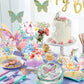 10pcs Butterfly Party Decorations - Spring Pink Purple Butterfly Flowers Centerpieces 3D Table Honeycomb Toppers for Girls Baby Shower Party Photo