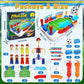 Mini Foosball Table Game Soccer Toys for Kids Ages 3 4 5 6 7 8-12 - Portable Soccer Board Game, Interactive Tabletop Sports Toy, for Boys Girls