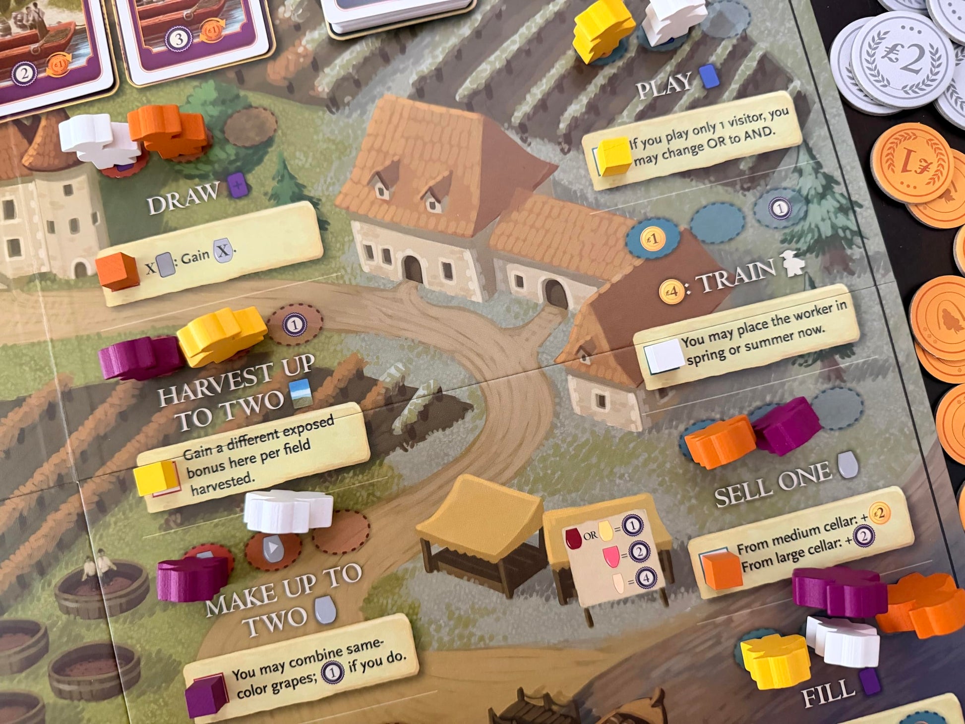 Stonemaier Games: Viticulture: Bordeaux Expansion by Jamey Stegmaier | Add to Viticulture (Base Game) | A New Board Featuring Updated Graphics