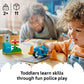 LEGO DUPLO Town Blue Police Motorcycle Building Toy for Toddlers - Pretend Play Set & Learning Toy for Boys & Girls, Ages 2+ - Building Blocks for