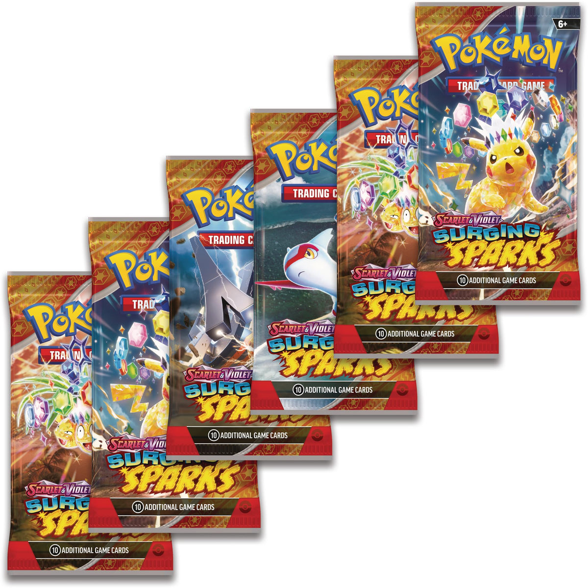 Pokémon TCG: Scarlet & Violet-Surging Sparks Booster Bundle (6 Booster Packs)
