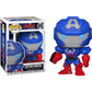 Capta i n Ameri c a: Fun ko P o p ! Vinyl Figurine Bundle with 1 Compatible 'ToysDiva' Graphic Protector (829-55233 - B)
