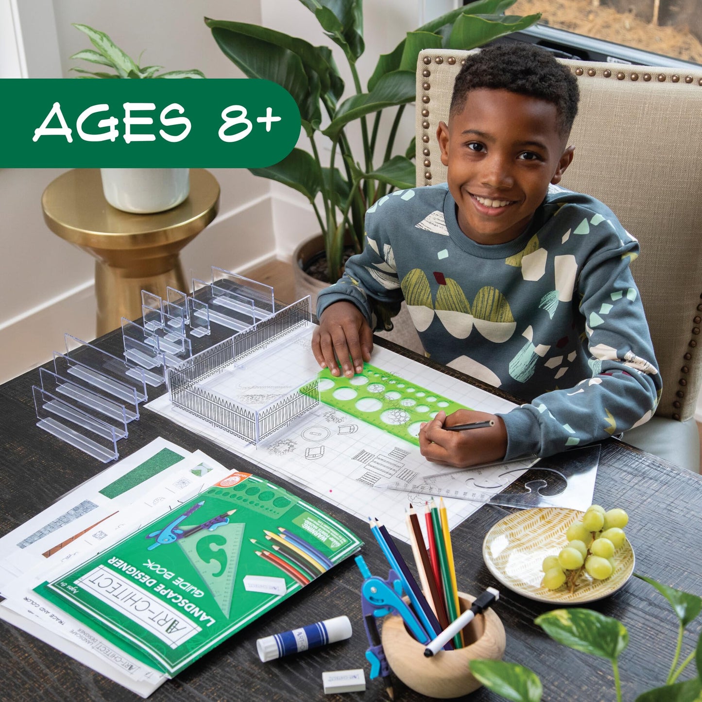 MindWare Art-chitect Landscape Designer for Kids - 3D Landscape Design Kit for Kids Ages 8 and Up - Learn The Basics of Architecture As You Design