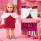 18-Inch American Doll Clothes Accessories - 19Pcs Fashion 18 Inch Doll Outfit Set for Girls Gifts, Includes 3 Dresses, Lounge Suit, Workout & Yoga