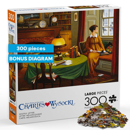 Buffalo Games - Charles Wysocki - Wistful Letter - 300 Piece Jigsaw Puzzle