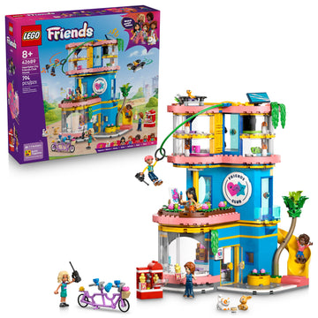 LEGO Friends Heartlake City Friends Club House Building Toy for Girls & Boys - Pretend Play Set for Kids, Ages 8+ - W/5 Minidolls, 3 Toy Animals
