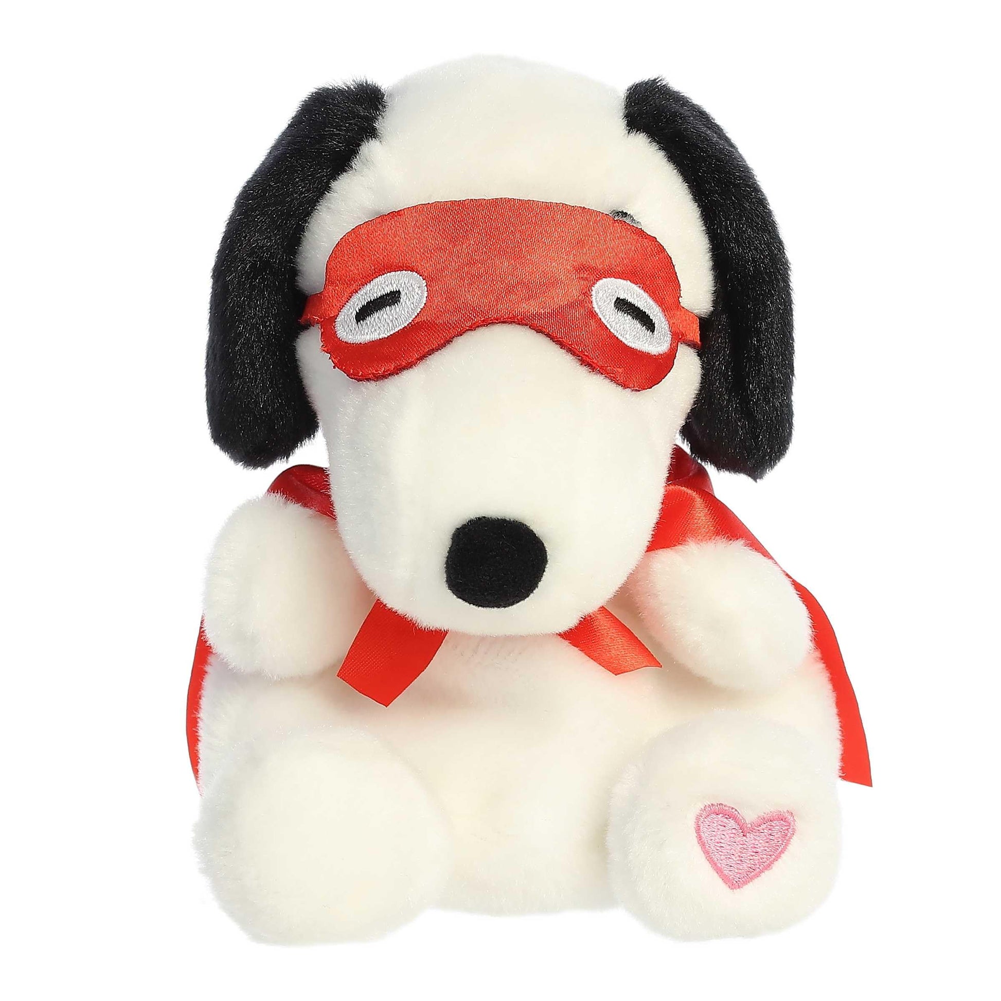 Aurora® Adorable Peanuts® Palm Pals™ Snoopy Kissing Bandit Stuffed Animal - Officially Licensed Toys for All Snoopy Fans - Nostalgic Gift for Adults
