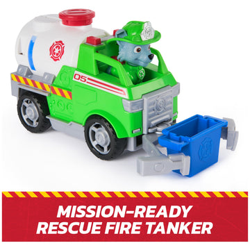 Paw Patrol Fire Rescue Rocky Rescue Fire Tanker Toy Truck Vehicle
