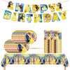 Beauty and The Beast Party Decorations(Serves 20), Princess Belle Birthday Party Tableware with Banner, Tablecloth, 20 Disposable 7" Paper Plates