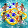 Inflatable Pool Float, Giant Floating Pool Game Set with 10 Balls & Sandbag Anchors, Swimming Pool Games for Kids Adults Pool Party, Beach, Backyard