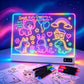 17 Inch Rechargeable LED Drawing Board for Kids, Upgraded 15 Colors Light Up Doodle Pad, Anti-Scratch PVC, Flicker-Free Eye Care, Includes Tracing