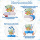 Tarklanda 12Pcs Ocean Sea Animal Honeycomb Centerpieces, Tropical Fish Under The Sea Birthday Party Decor Table Centerpieces for Ocean Themed Beach