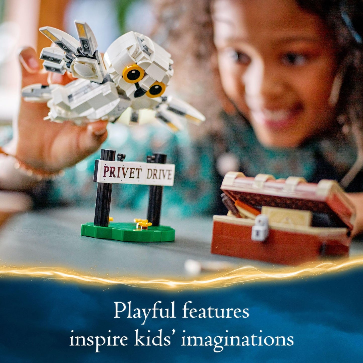 LEGO Harry Potter Hedwig at 4 Privet Drive, Buildable Fantasy Toy with a Harry Potter Owl Figure, Harry Potter Toy for Independent Play, Harry Potter