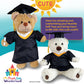 Stuffed Animals Graduation Gown & Cap Outfit for Your Teddy Friend Fits Most 14"-18" Stuffed Soft Toys!