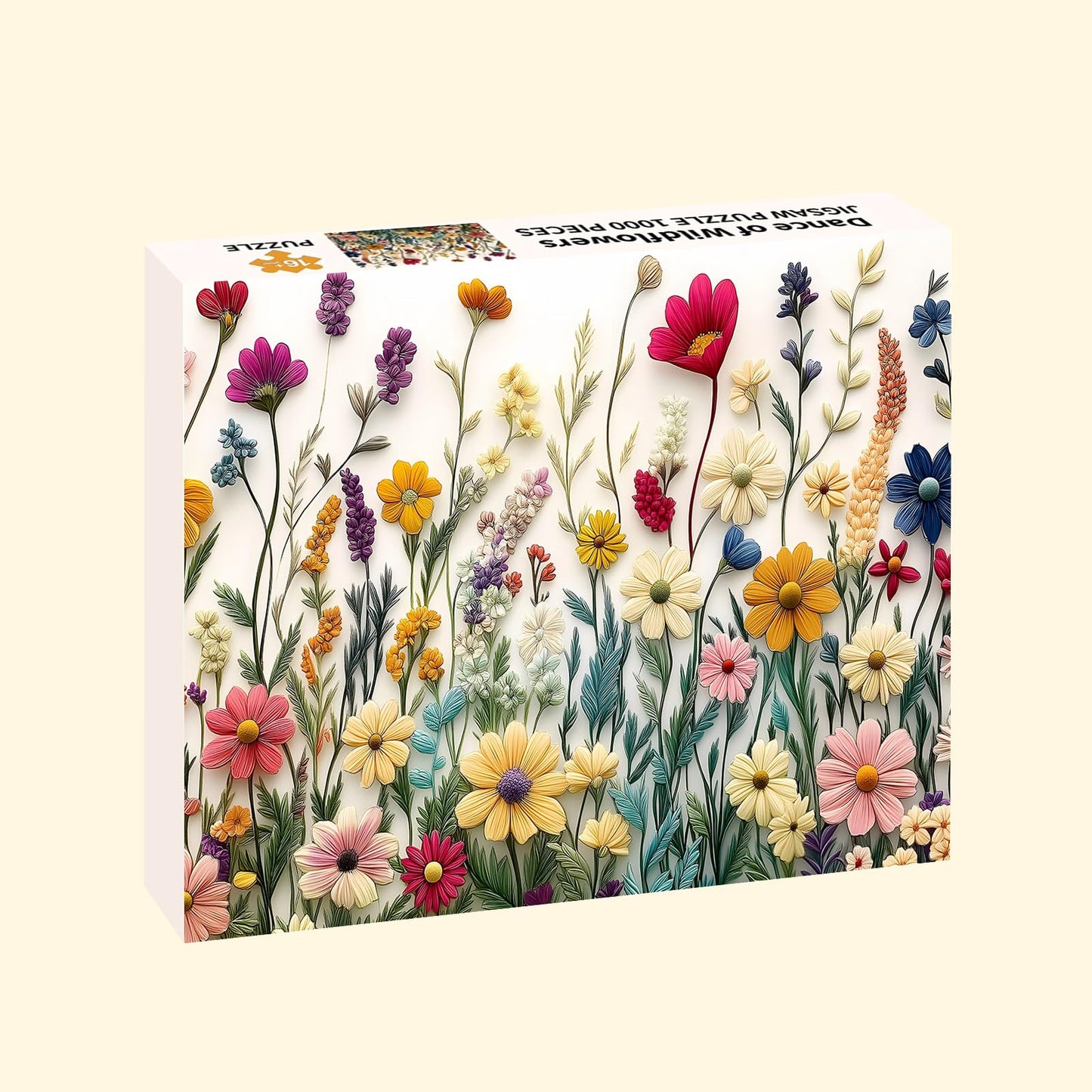 Puzzles for Adults 1000 Pieces, Wildflower Jigsaw Puzzles - Dance of Wildflowers, Impossible Wildflower Puzzle for Seniors Families, 27.56 x 19.69