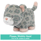 GUND Baby Safari Friends Collection Plush Leopard with Chime, Sensory Toy Stuffed Animal for Babies and Newborns, Gray/Pink, 7"