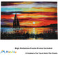 Gradient Sunset Puzzle for Adults 1000 Piece Lake Sail Boat Jigsaw Puzzle