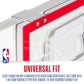 Franklin Sports NBA Over the Door Mini Basketball Hoop - Kids Custom NBA Team Indoor Mini Hoop with All 30 Team Stickers - Fan Shop Basket for Bedroom