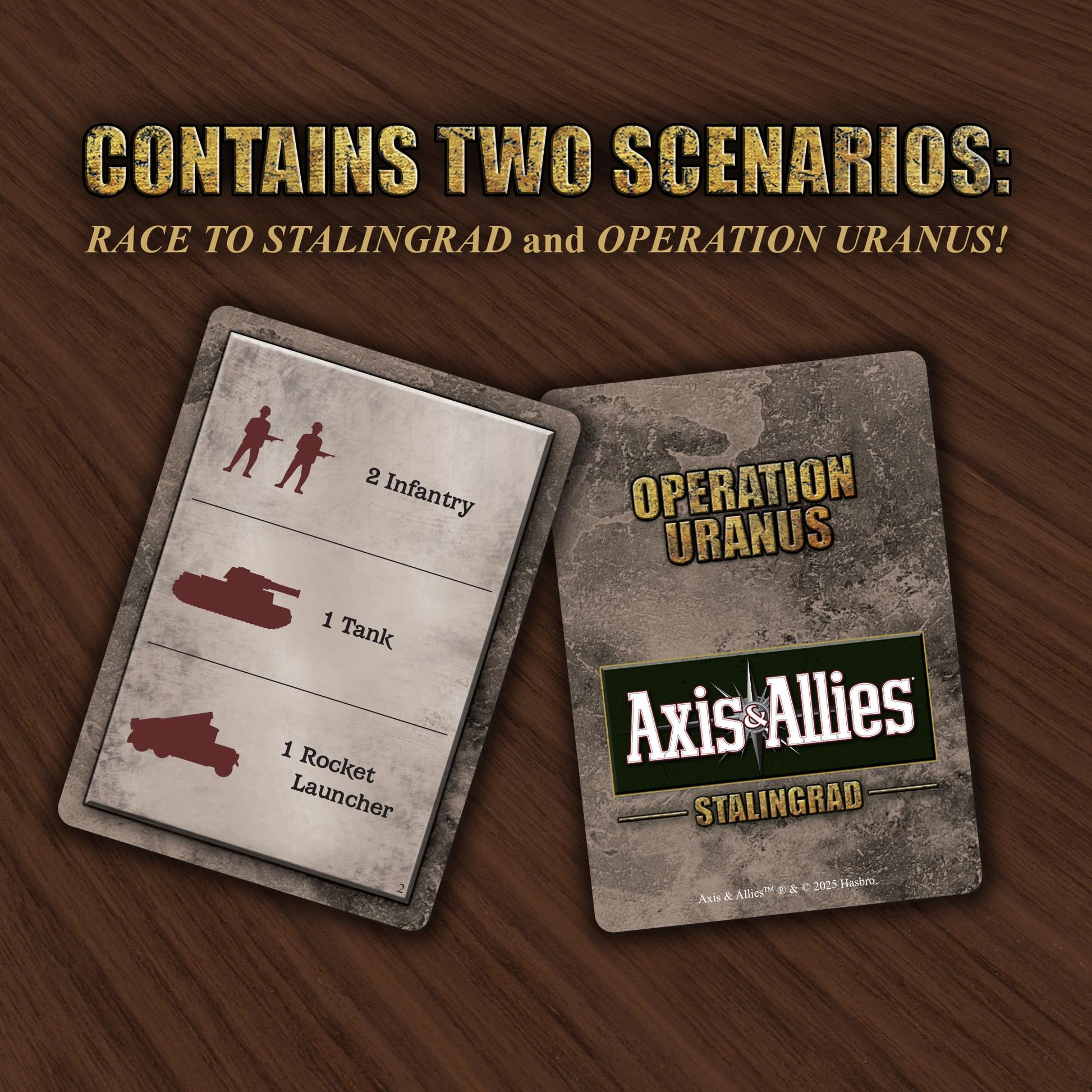 Renegade Game Studios Games Axis & Allies Stalingrad WWII Strategy Board Game with 150+ Miniatures, Two Player Tactics, Ages 14+