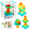 Popular Playthings Sakkaro Geometry Play Stacking Toy, Stem Learning Gift