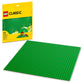 LEGO Classic Green Baseplate, Square 32x32 Stud Foundation to Build, Play, and Display Brick Creations, Great for Grassy Nature Landscapes, 11023,4+
