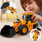 JOYIN 3 Pack Construction Toy - Excavator, Dump Truck and Loader, Moveable Claw & Lifting Back, Construction Truck Toy, Birthday Gift for Toddler Boys