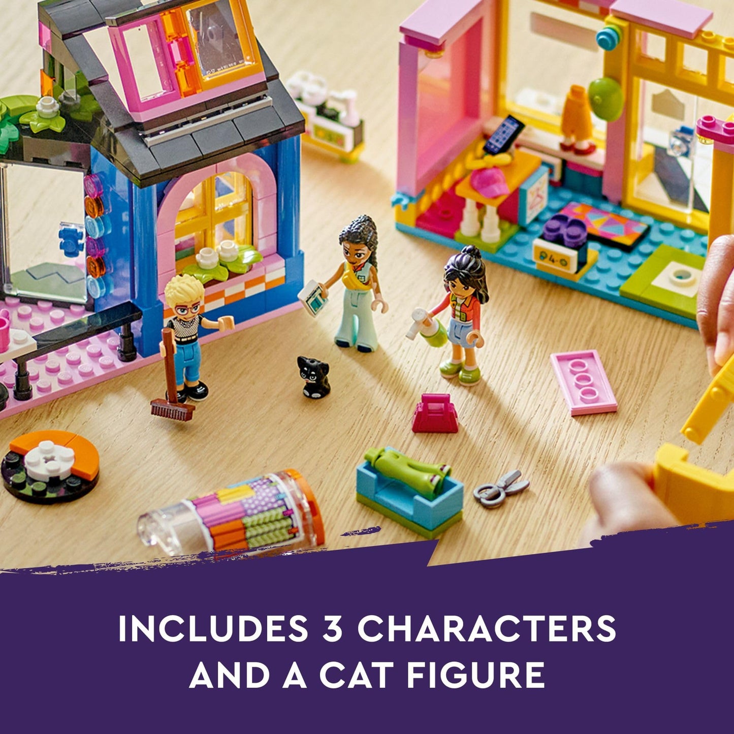 LEGO Friends Vintage Fashion Store, Social-Emotional Toy, Buildable Model, Role-Play Gift Idea for Kids Aged 6 Years Old and Up, Mini-Doll Characters