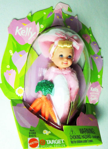 2002 Mattel Easter Garden Kelly in Pink Bunny Suit
