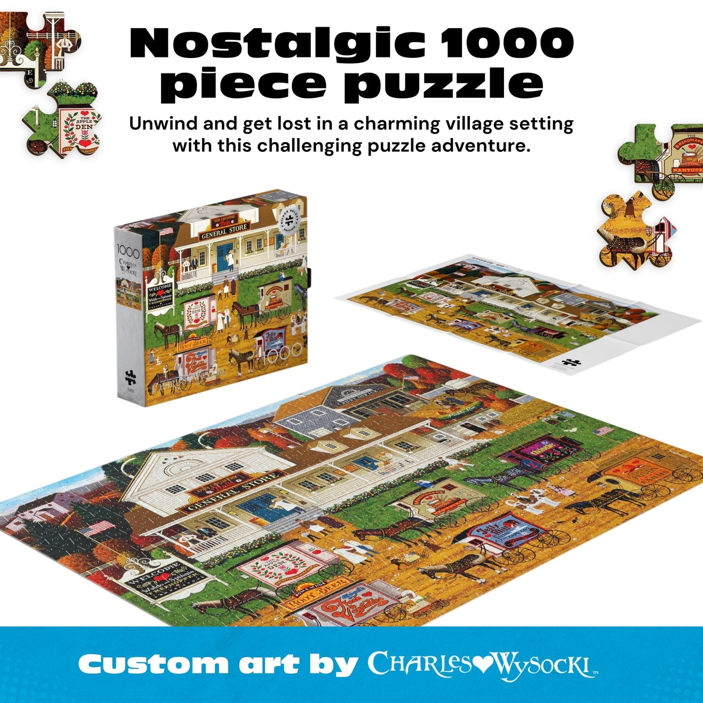 Buffalo Games - Charles Wysocki Storin' Up - 1000 Piece Puzzle for Adults