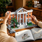 HiDectee Future Clock House Building Blocks with Retro Sports Car - 2-in-1 City Architecture Building Set Display & 5-Room Interior Diorama - Creative
