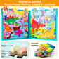 Magnetic Puzzles for Kids Ages 3-5, Two-Book Set, Dinosaur Animal Jigsaw Puzzle Magnet Books Travel Games Montessori Preschool Learning Activities