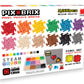 Pix Brix Pixel Art kit Puzzle Bricks - 3,000 Piece Pixel Art Container, 12 Color Medium Palette - Interlocking Building Bricks, Create 2D and 3D